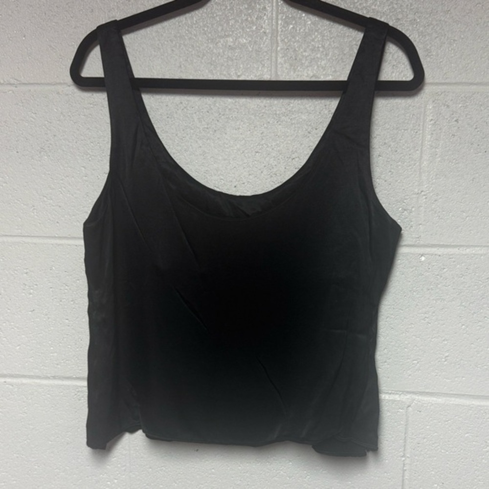 Topshop Black satin Tank‎